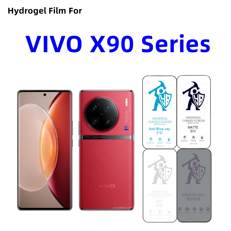 

2pcs Matte Hydrogel Film For VIVO X90 Pro Plus HD Screen Protector For VIVO X90 Pro+ X90s Eye Care Privacy Matte Protective Film