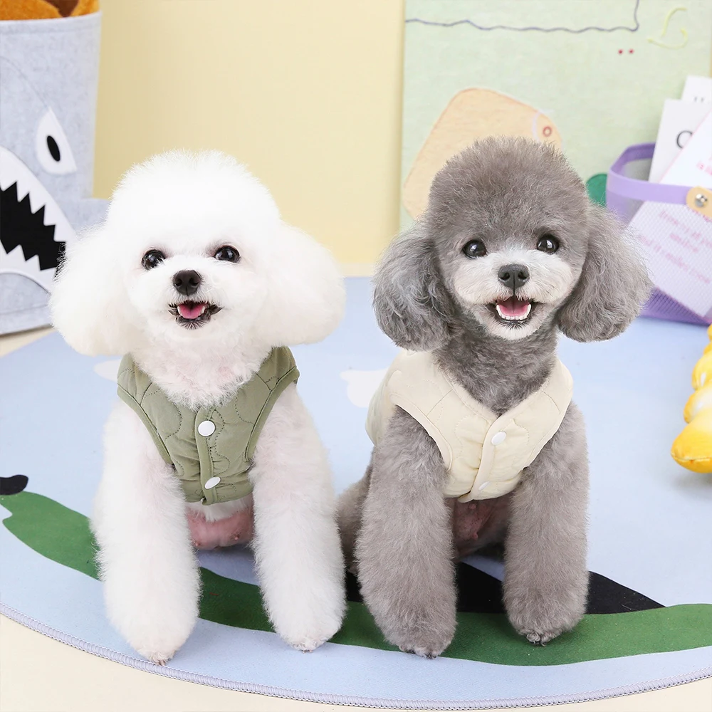 트렌디한 겨울 애완견 고양이 재킷 의류, 두꺼운 따뜻한 후드, 소형 중형견용 코스튬 의류, 가을 및 겨울