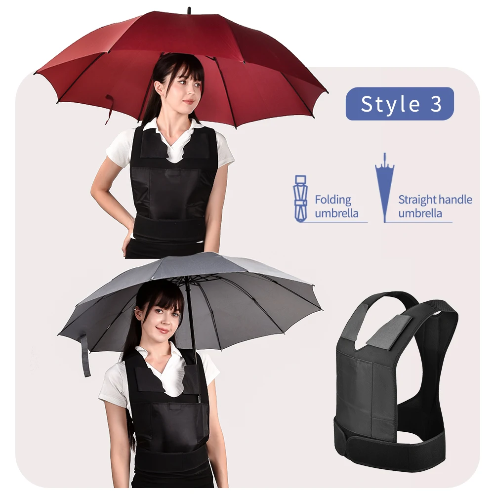 1 set of adjustable shoulder straps umbrella holder straps can free up hands for photographers and outdoor activities