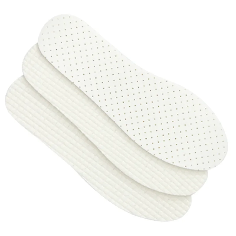 1pair Latex Soft Insoles For Shoes High Elastic Sock Lining Sweat Absorb Breathable Insole Cushion Running shoe-pad For Feet