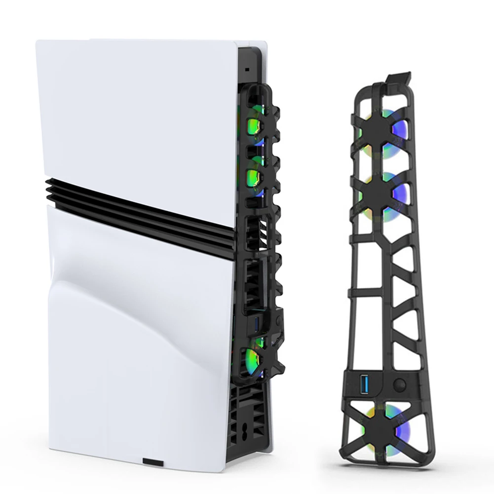 For PS 5 Pro Temperature-Controlled Cooling Fan Efficient Cooling System Host Fan for Playstation 5 Pro Host Accessories