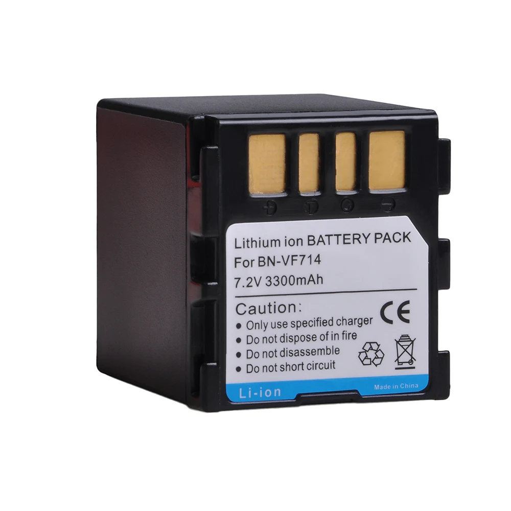 3300mAh BN-VF707 BN-VF714 BN-VF733 Battery LED USB Charger for JVC BN-VF707U BN-VF714U BN-VF733U GR-D240