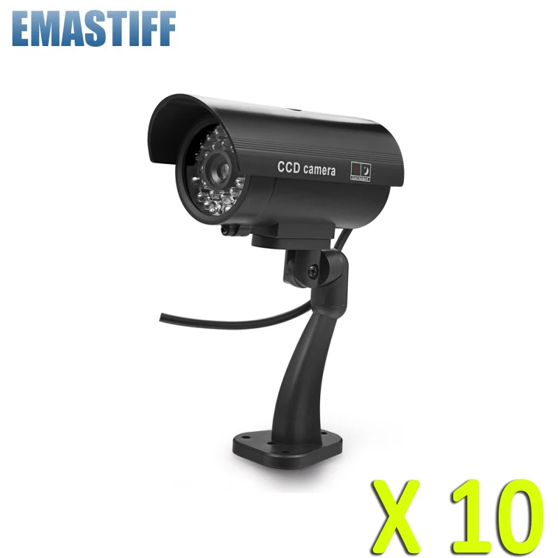 10PCS Fake Camera Outdoor Waterproof Security Simulation Dummy Camera