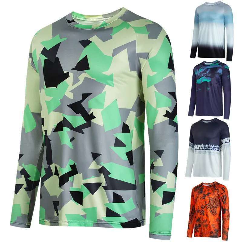 

Fishing Shirt Mens Long Sleeve Fishing Clothing Summer Quick Dry Breathable Top Wear Camisa Pesca Fishing Clothes