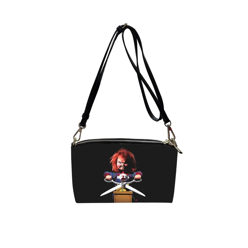 Charles Lee Ray Chucky PU Crossbody Bag 2023 New Women's Fashion Shoulder Bag Minimalist Small Square Bag for Women