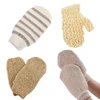 1Pc Exfoliating Hemp Bath Glove Mitten Scrubber Natural Bamboo Fiber Remove Dead Skin Deep Clean Double-Sided Bath Gloves 5