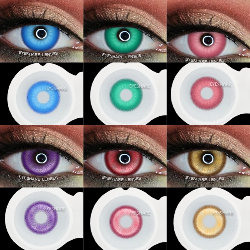 Vibrant Blue Cosplay Colored Contact Lenses
