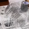Yoofun 5x300cm Vintage English Writing Lyrics Letters Forest PET Tape Retro Style Scrapbooking Journal Masking Tape 2