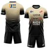 New Men's Padel Tennis Training Suit Premium Gradient Padel Shorts and T-Shirt Set Summer Quick Drying Sportswear Two-piece Set 6