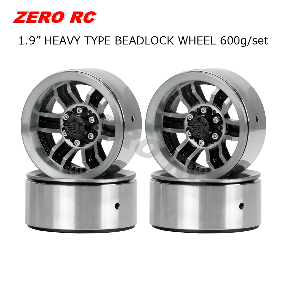 1pc Heavy Duty Alloy 1.9'' Beadlock Wheel Rim for RC 1/10 TRX4 Axial SCX10 D90 
