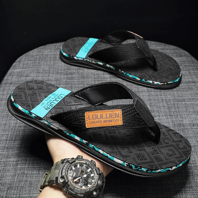 

Шлепанцы мужские пляжные на толстой подошве, мягкие сланцы, мягкая Уличная обувь, пляжные тапочки, сланцы