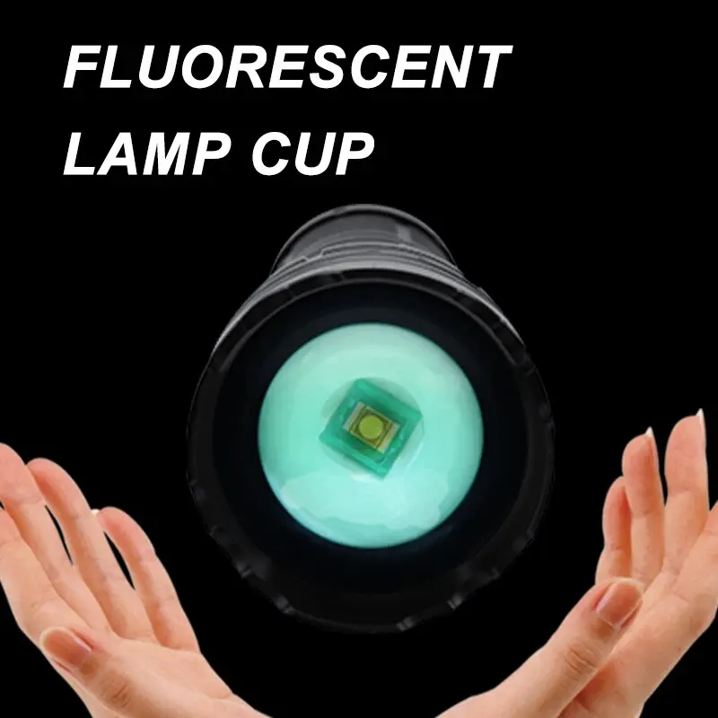 고출력 전술 충전식 LED 줌 손전등, 장거리 매우 강력한 랜턴, USB 충전 램프 토치, 표시기 포함