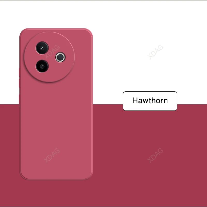 Soft Internal Flocking Liquid Silicone Phone Case with Camera Protection
