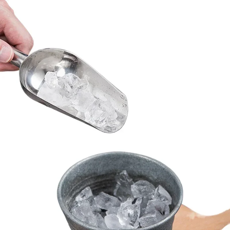 Stainless-Steel Ice Cube Scoop Bar Buffet Party Kitchen Spice Candy Flour Nut Scoop Spoon Dry Goods Shovel Kitchen Accessories 2