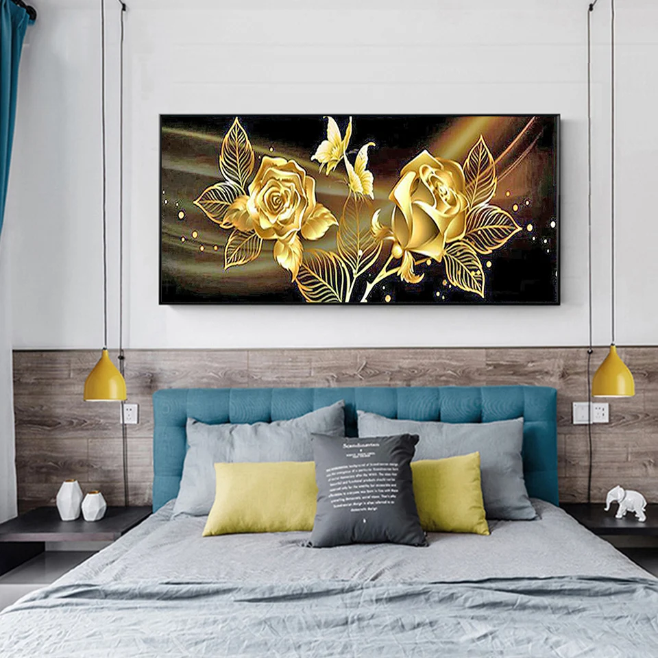 5D DIY Diamond Painting Canvas Flower Art Kit