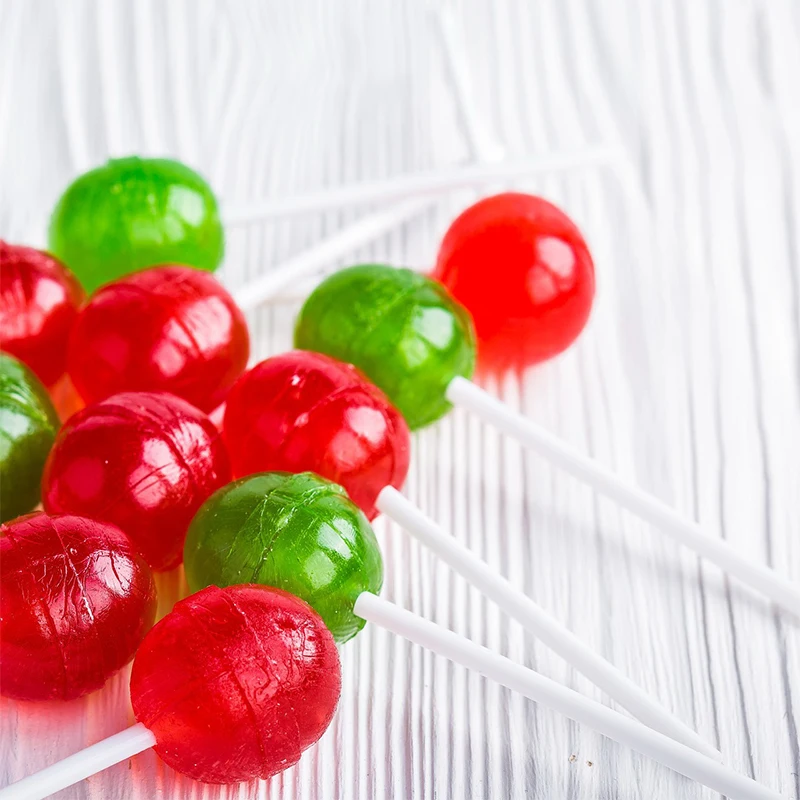Lollipop Sticks 100Pcs 8/10/12/15cm White PP Solid Core Lollipop Sticks
