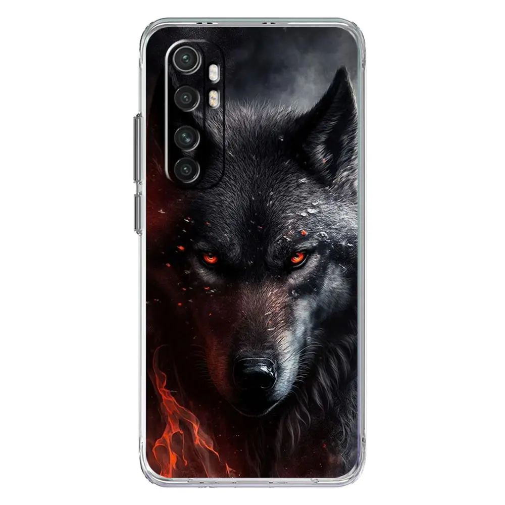 Wolf Design Soft Clear Phone Case