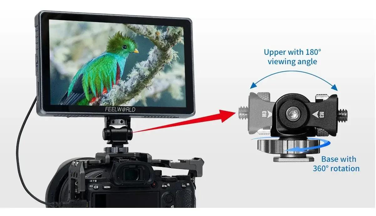 S7 12G-SDI HDMI2.0 Camera Field Monitor 7 inch 4K HDMI HDR/3D LUT 16:10 IPS Pane
