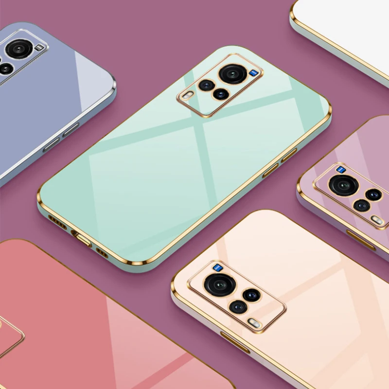 Luxury Square Plating Shockproof Phone Case - Enhanced Protection and Style