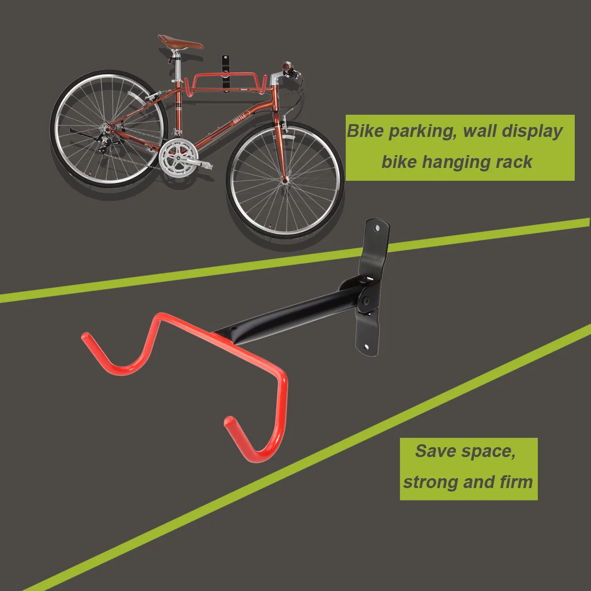 

Garage Wall Bike Storage Rack Mount Hanger Hook Holder with Screws