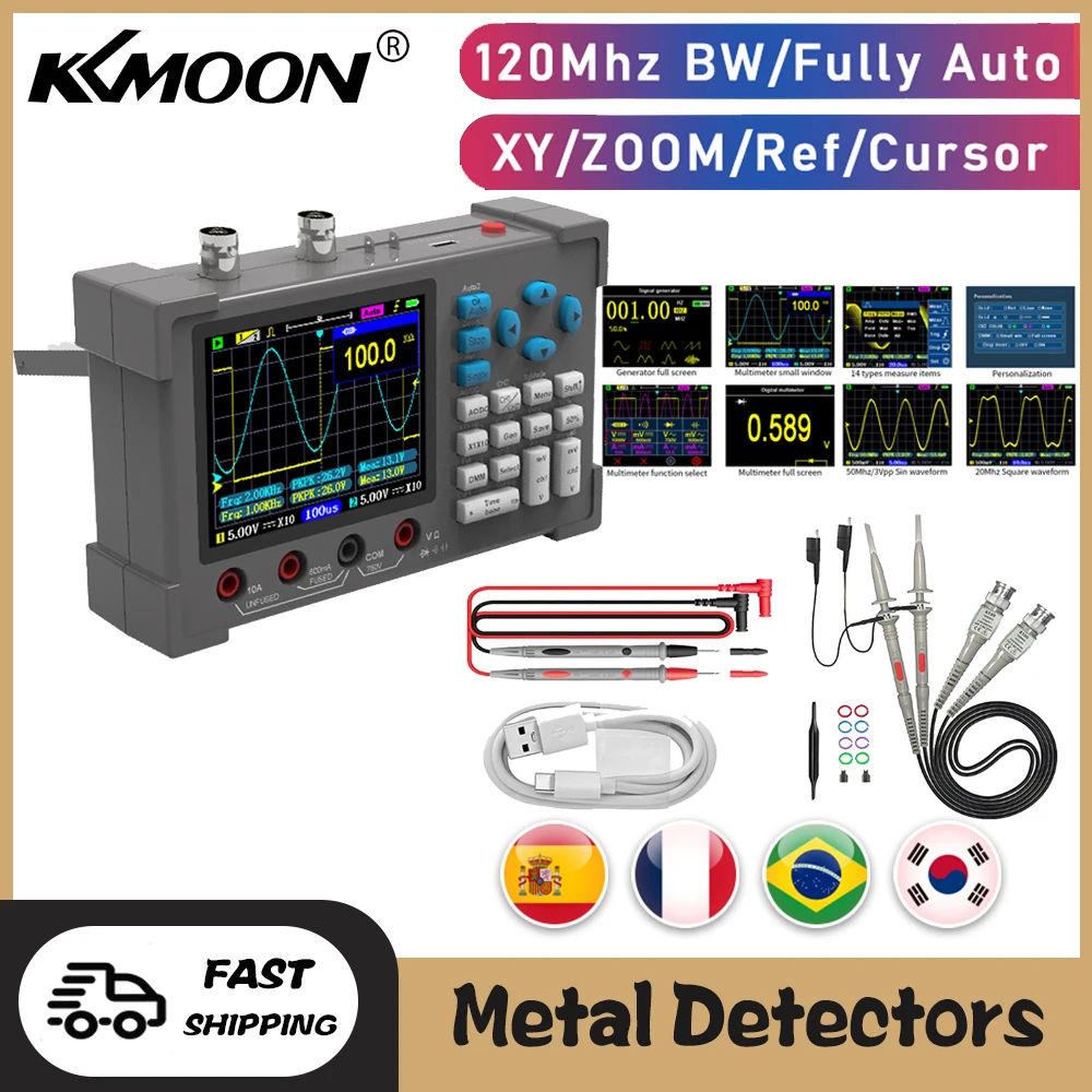 DSO3D123in1OscilloscopeMultimeterSignalGeneratorMachine120Mhz