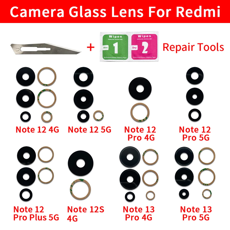 Back Rear Camera Glass Lens Replacement For Xiaomi Redmi Note 12 Pro Plus 2022 | Xiaomi Redmi Note 12 Pro Plus | Redmi Note | Xiaomi | Mobile Spare Parts - View #9