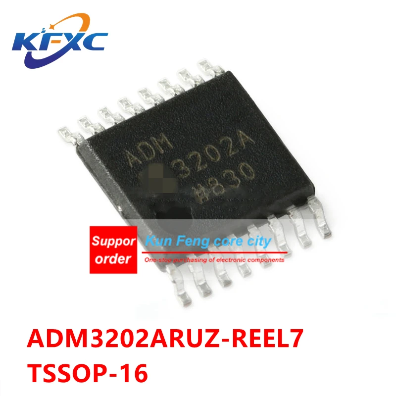 

ADM3202ARUZ TSSOP-16 Original and genuine ADM3202ARUZ-REEL7 RS-232 line drive receiver chip