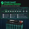 HTRC 35A 12V-24V Battery Charger LCD Display for ATV Truck Lithium/LiFePO4/Lead-Acid/AGM Battery Pulse Repair Charger Maintainer 4