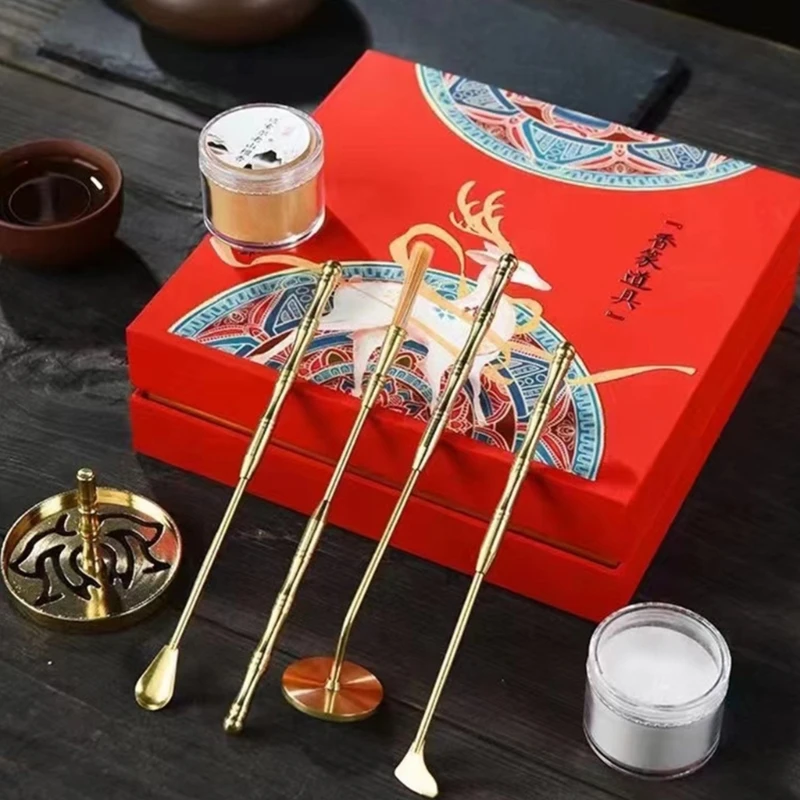 7pcs/set Incense Road Tool Handmade Incense Gagdet Set Accessory Household