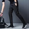 Men's Casual Pants Business Stretch Slim Fit Elastic Waist Jogger Korean Classic Blue Black Gray Male Brand Trousers 5