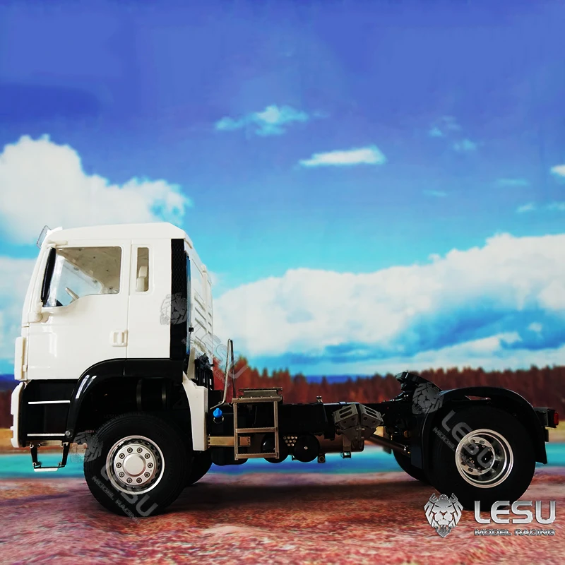 4*2 LESU RC 1/14 Tractor Truck Model TGS Metal Chassis DIY Unpainted Cabin with Motor RC Car Toy ToucanHobby TH17015 4