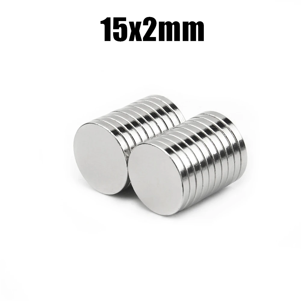 Neodymium Magnets Round Magnets 15mm Dia NdFeB Thin Small Disc Permanent N35