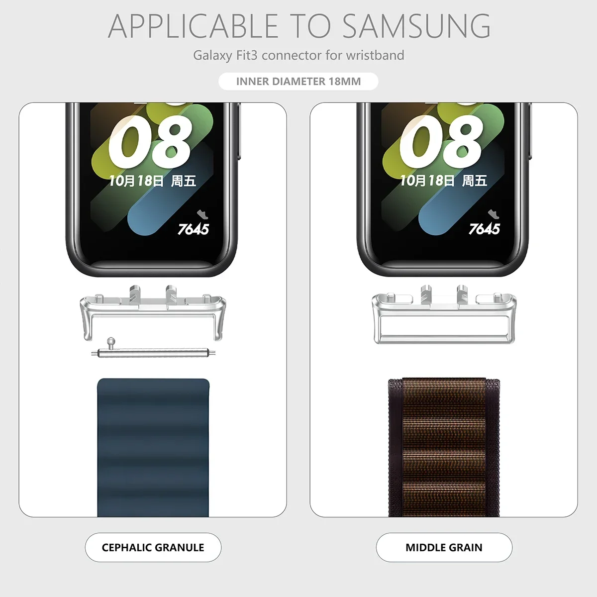 Stainless Steel Quick-Connect Watchband Adapter
