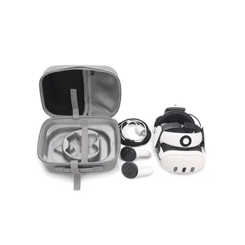 Roreta VR Borsa a tracolla Borsa portaoggetti Borsa a guscio rigido Scatola da viaggio per Meta Quest 3S/Quest 3 Accessori VR