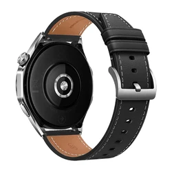 Premium 20mm Leather Smart Watch Band - Elegant Replacement Bracelet Strap - 1pcs 22MM (A - Black)