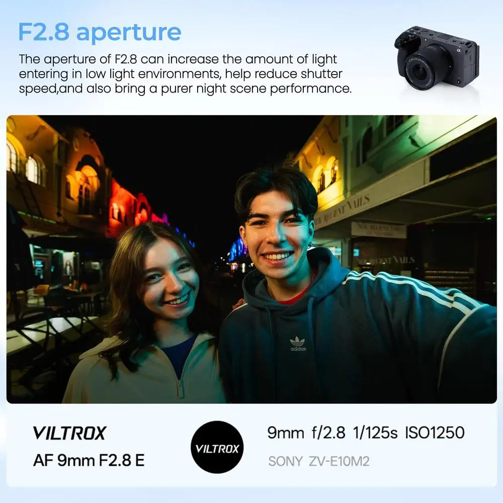 Viltrox 9mm F2.8 Air APS-C 자동 초점 카메라 렌즈( E 마운트 zve10 zve10II a6400 a6700 a7Ⅳ 카메라용)