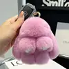 Handmade Soft Bunny PomPom Charms Plush Bunny Keychain Pendant Cute Otter Rabbit Plush Pendant Mini Bag Ornament Hanging Decor 1