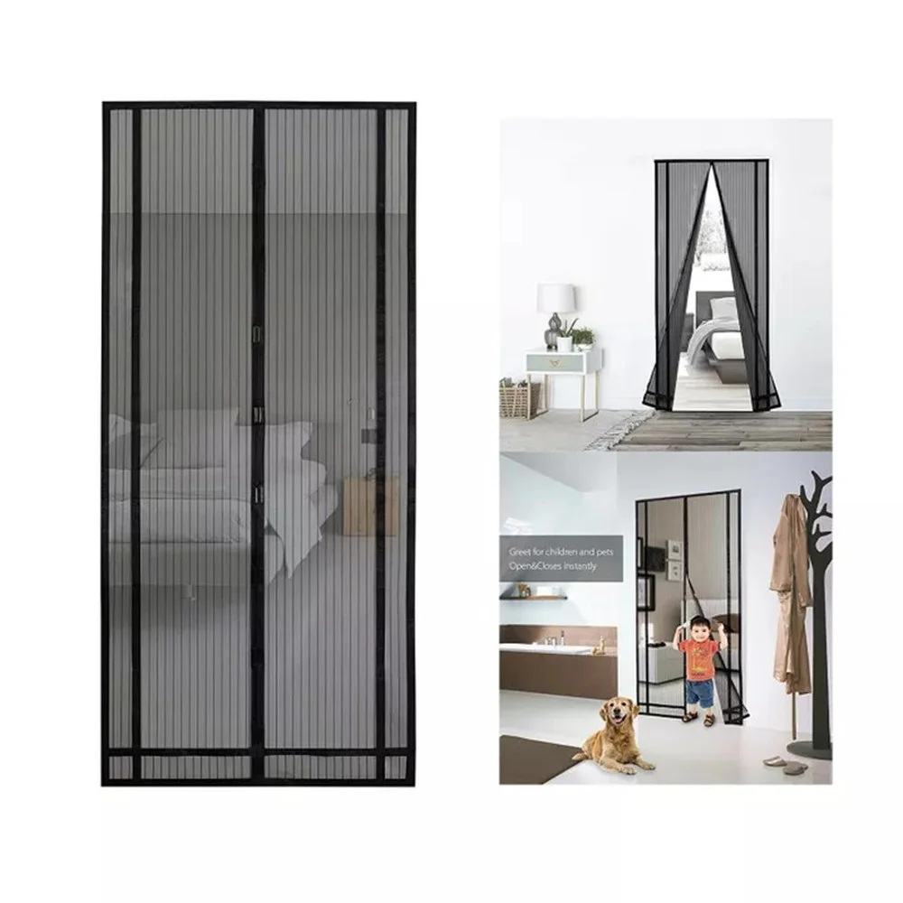 5 Size Punch-free Magnetic Mosquito Net Anti Bug Insect Fly Mesh Door Curtain Automatic Closing Screen Use For Home Sliding Door 2