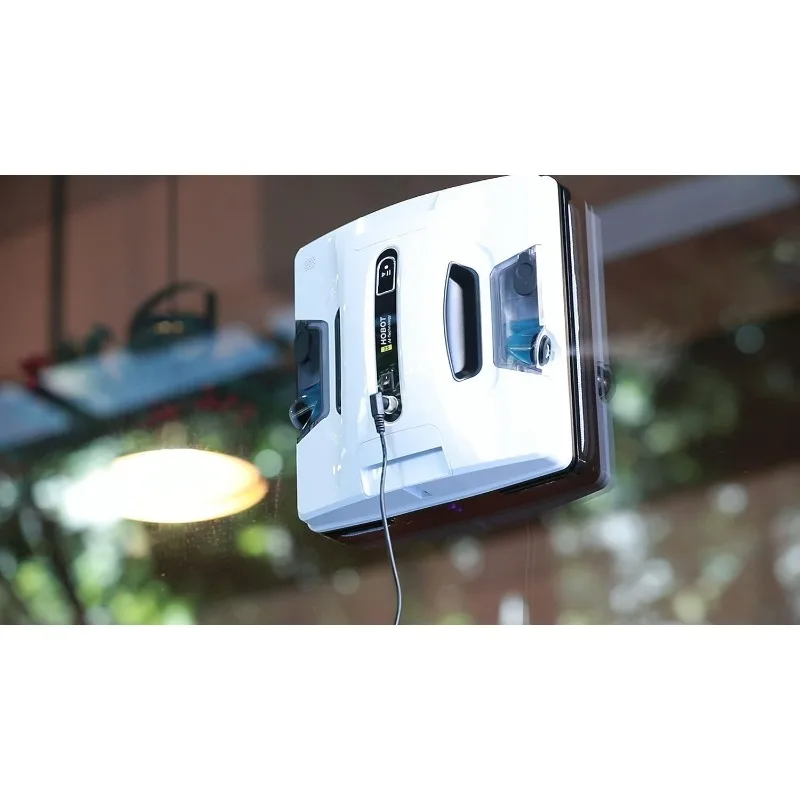 HOBOT-2S Window Cleaning Automatic Robot with Ultrasonic Water Spray, Intelligent Cleaning, AI Smart Route Plan