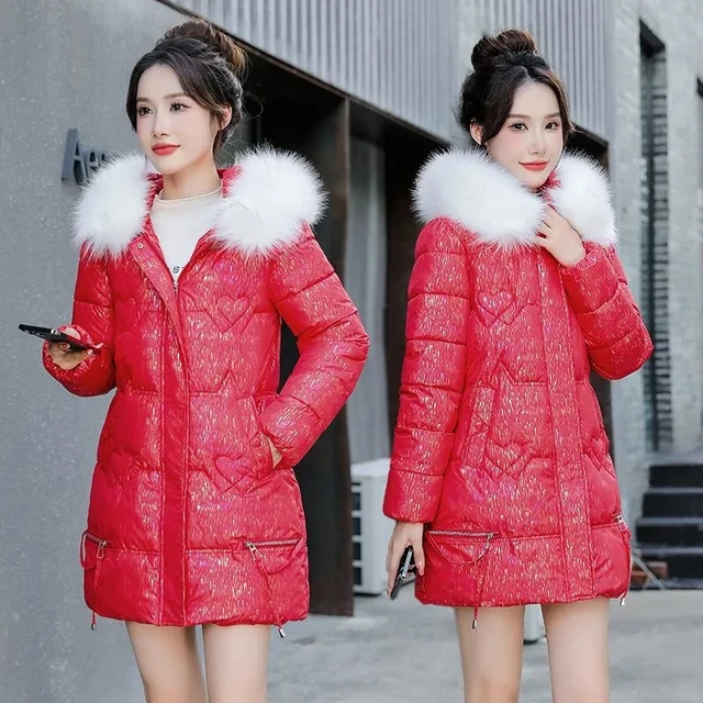 Manteau matelassé en coton et duvet brillant pour Femme vêtements d'hiver  Lady Warm Veste mode - Chine Veste femme et manteau femme prix