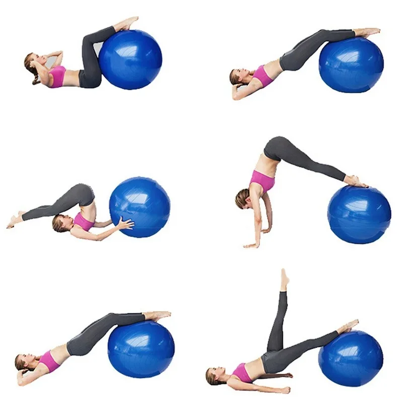 PVC Fitness Ball Yoga Ball Thickening Explosion-proof Sports Home Fitness Pilates Equipment Balance 45cm
