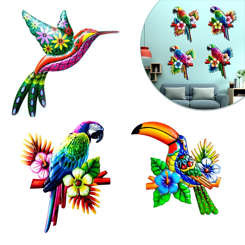 tropical bird wall sculptures Metal Bird Wall Sculpture Decoration Outdoor  Bird