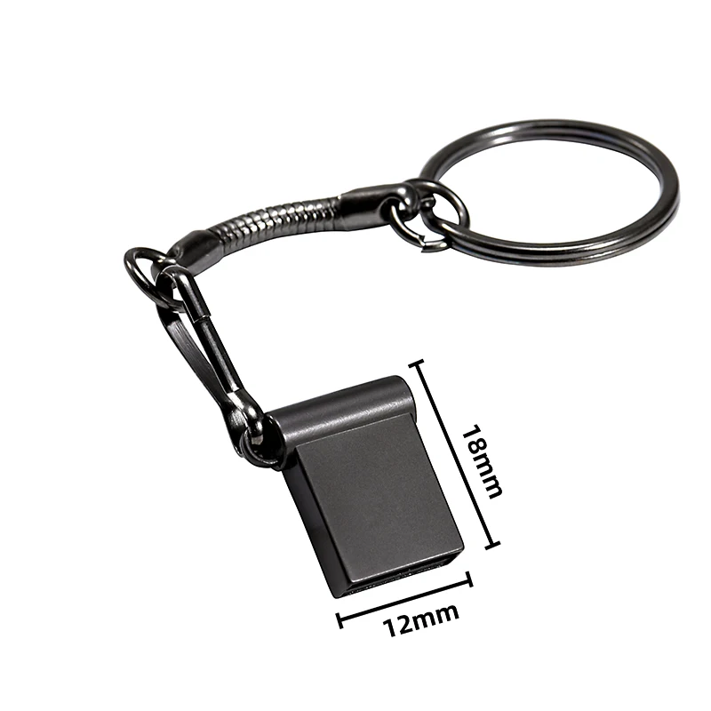 thumbnail image 5 of Memoria USB Super Mini de 128 GB, color negro, llavero gratis, memoria USB de 64 GB, regalo creativo, memoria USB de 32 GB, capacidad real, alta velocidad, 5 of 5