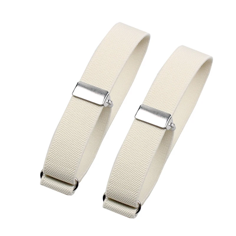 Solid Elastic Armband Unisex 2CM Shirt Sleeve Holder Women Men Adjustable Arm Cuff Band Party Wedding Clothing Accessories 1Pair shirt sleeve garter strap