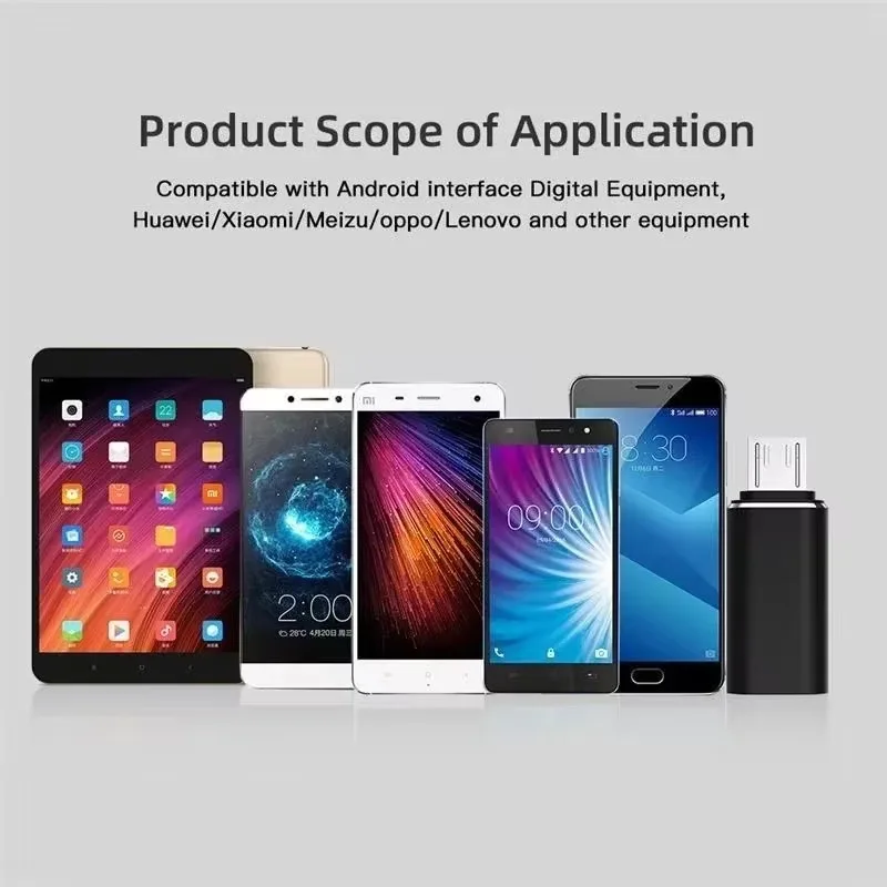 Universal Micro USB to Type-C OTG Adapter for Smartphones and Tablets