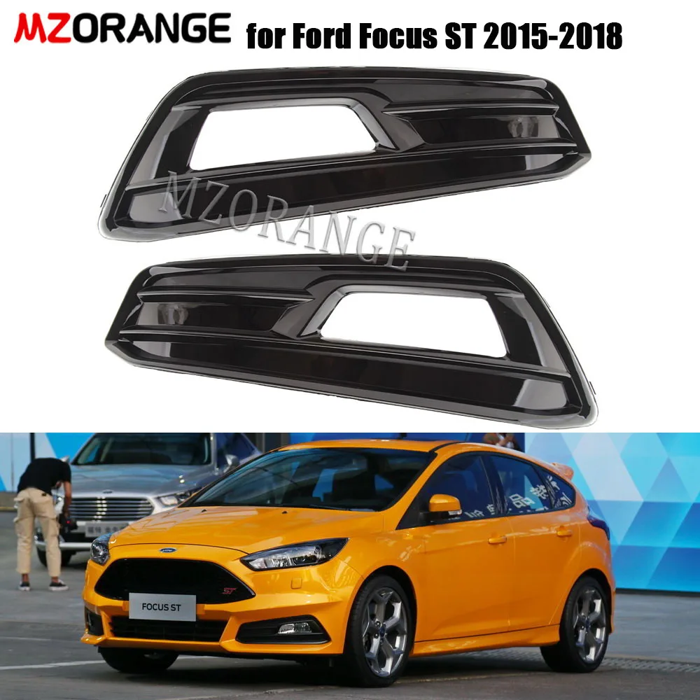 Nebelscheinwerferabdeckung für Ford Focus ST 2015–2018, Frontstoßstangengrill, Nebelscheinwerfer, Scheinwerferabdeckungen, Rahmenloch, schützt Autozubehör – Detail 1