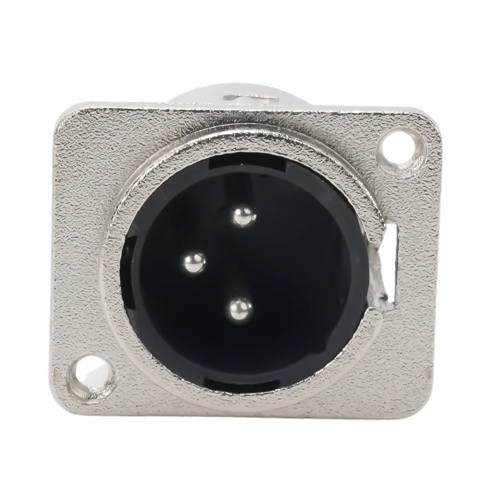 

1PCS 3Pin XLR Socket Male Female Panel Mount Chassis Socket Mic Jack Audio Connector Zinc Alloy Mic Cable Terminal Wire Panel