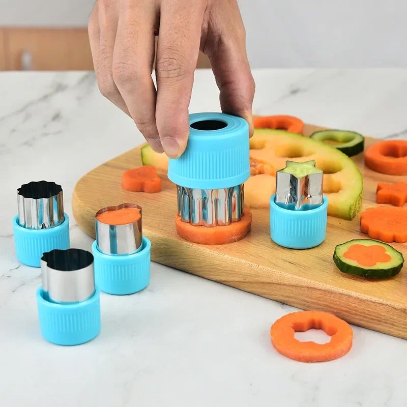Vegetable Cutter Shapes Stainless Steel Durable DIY Fruit Cookie Stamps Cake Food Cutting Mold Kitchen Tool Vegetables Cutter