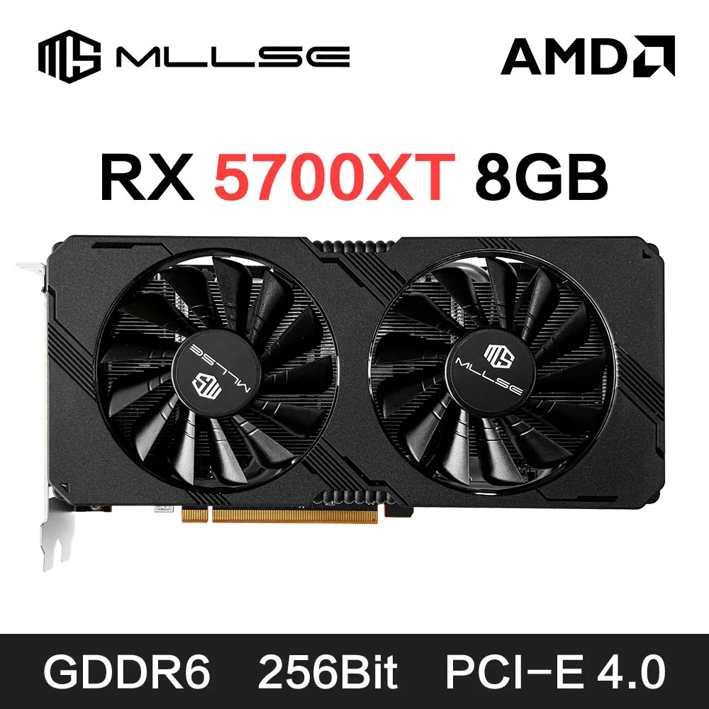 MLLSE AMD RX5700XT 8GB Graphics Card Placa De Video GPU GDDR6 256