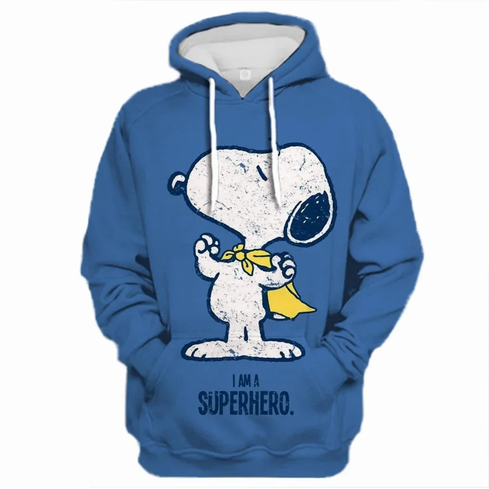 Autumn Women Funny Snoopy Hoodie Fashion Long Sleeve Clothing Cartoon Hooded Coat Female Pullover Casual Stylish Outfit